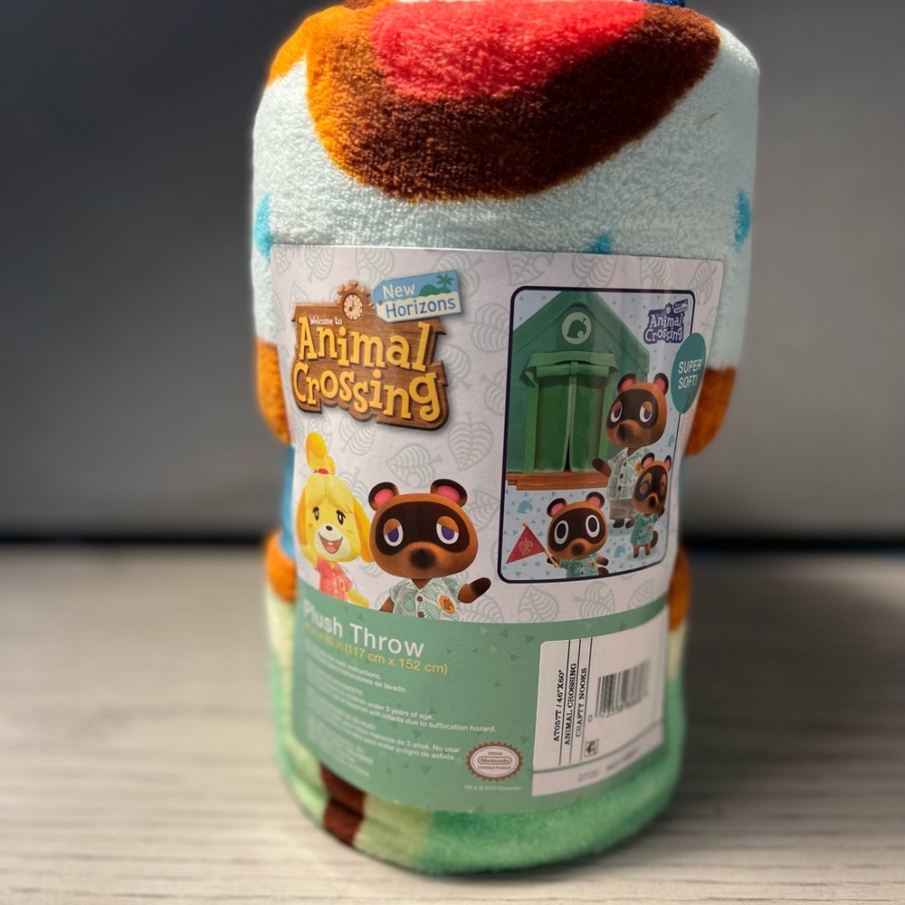Brand new animal crossing throw blanket kids.